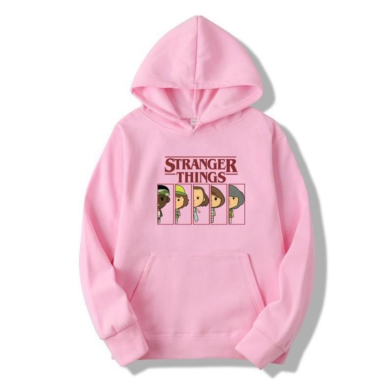 2025 Kids European & American STRANGER THINGSKAT Cartoon Fleece Hoodie for Autumn/Winter