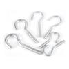 Threaded Steel Screw Hook - Zinc Plated, Question Mark Shaped Open Hook
