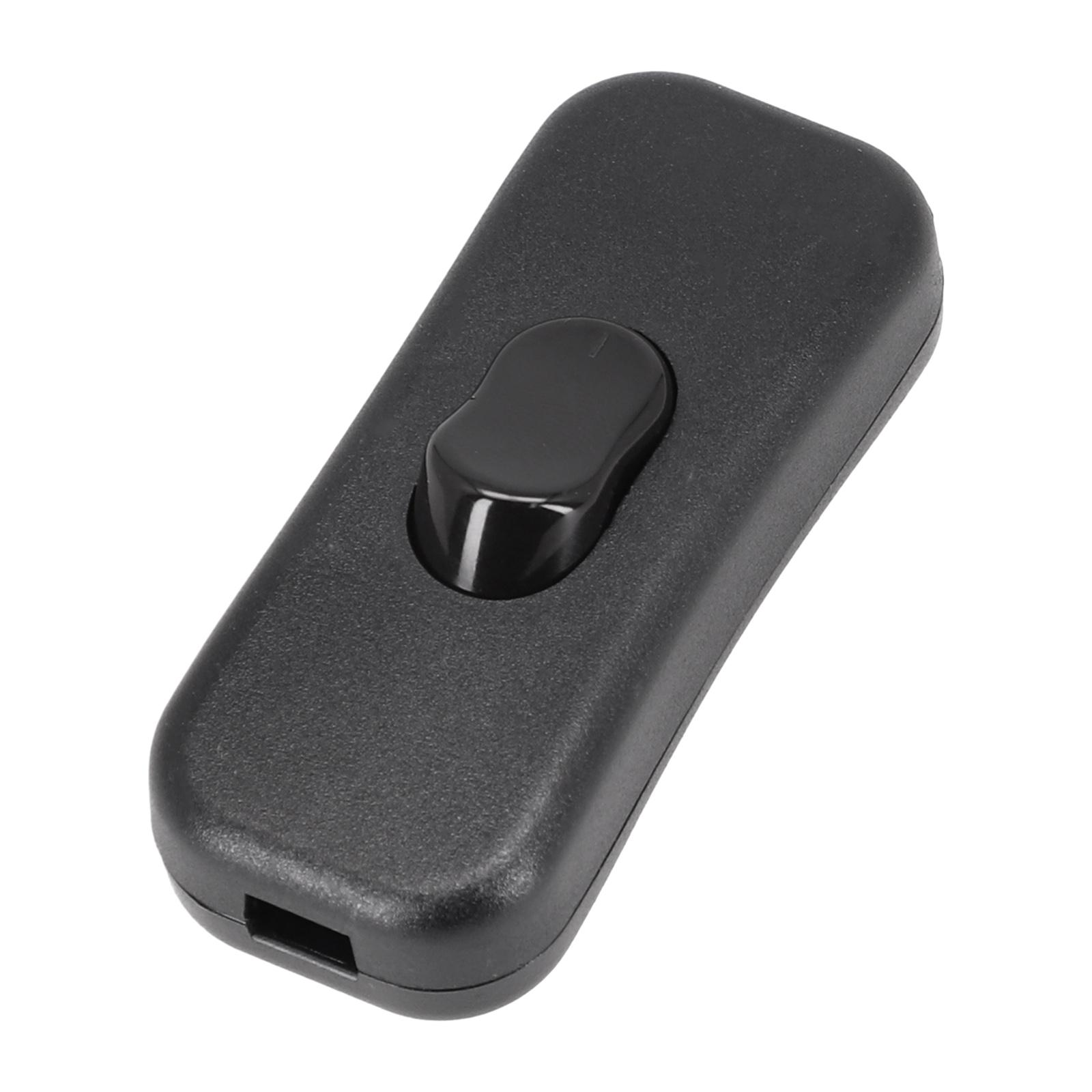 

In Line Cord Switch Rocker Switch On/Off Lamp Control 303 Push Button Switch For Desk Lamp Floor Lamp чорний