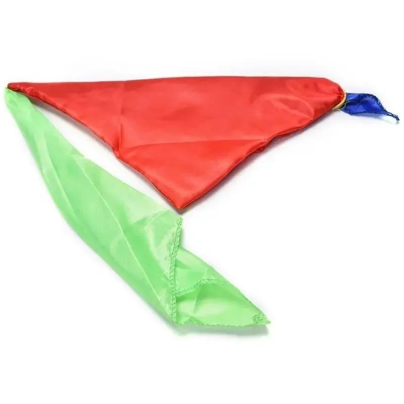 22cm * 22cm Silk Scarf for Magic Trick By Mr. Tricks Joke Props Tools Toys Change Color Kids Childre