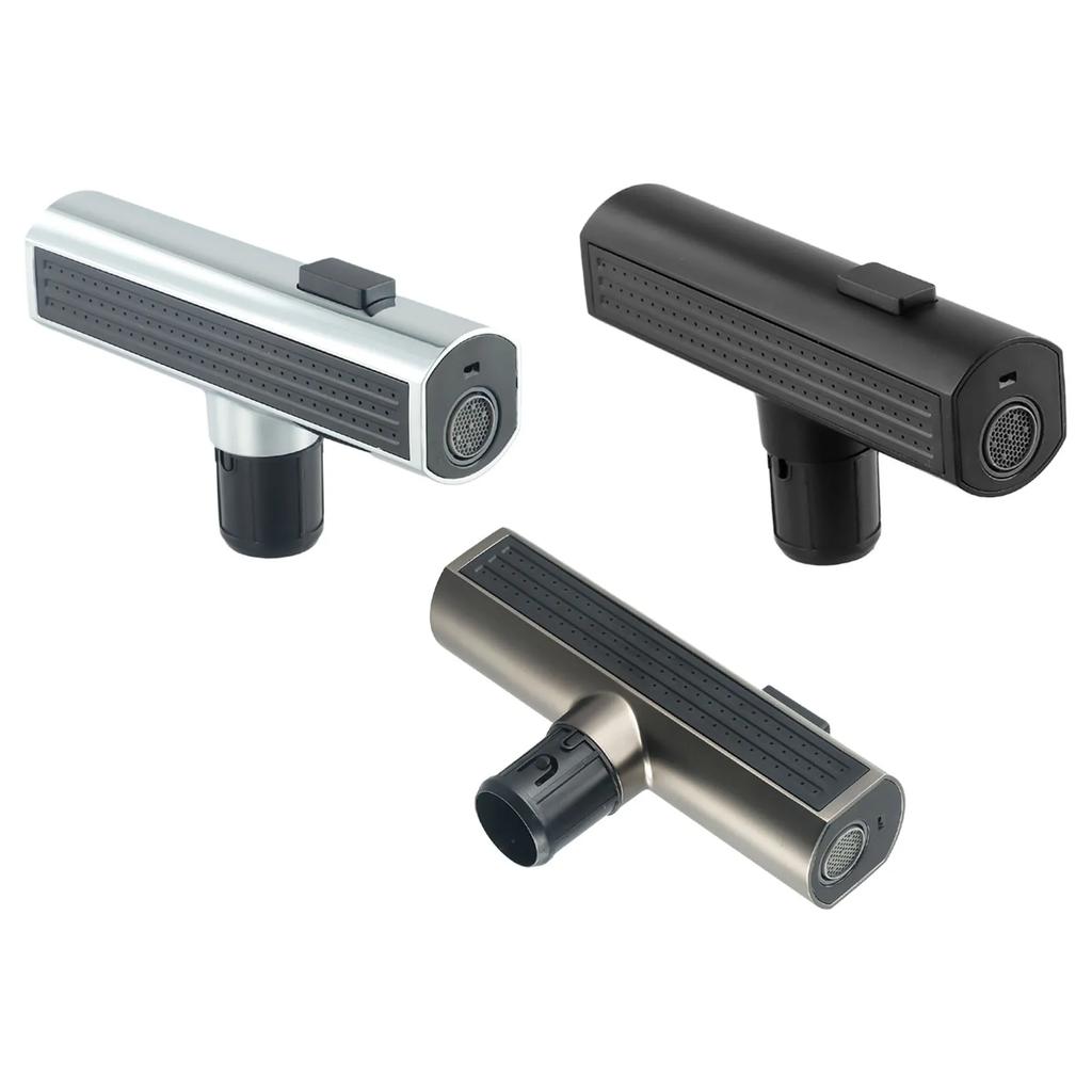 Pull-Out Faucet Sprayer Waterfall Extension Adapter Sprayer Kitchen Rotating Extender Waterfall Outlet Nozzle Bubbler