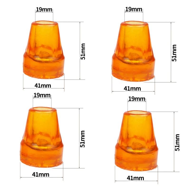 2/4Pcs Cane Mountaineering Stick Protective Pad Universal Crutch Tips Non-Slip Rubber Feet For All Terrain Diy Accessories