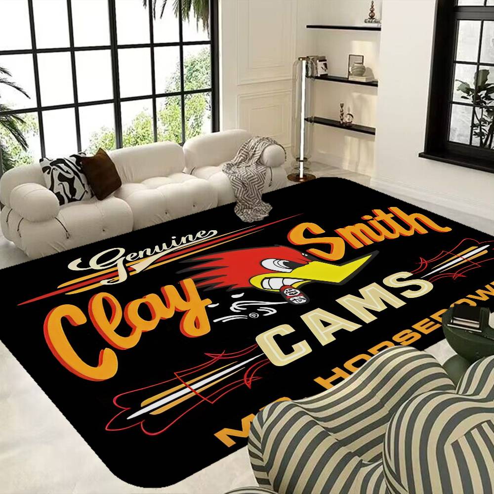 Mr H-Horsepower Clay Smith Room Mats Retro Multiple Choice Living Room Kitchen Rug Non-Slip Welcome Rug