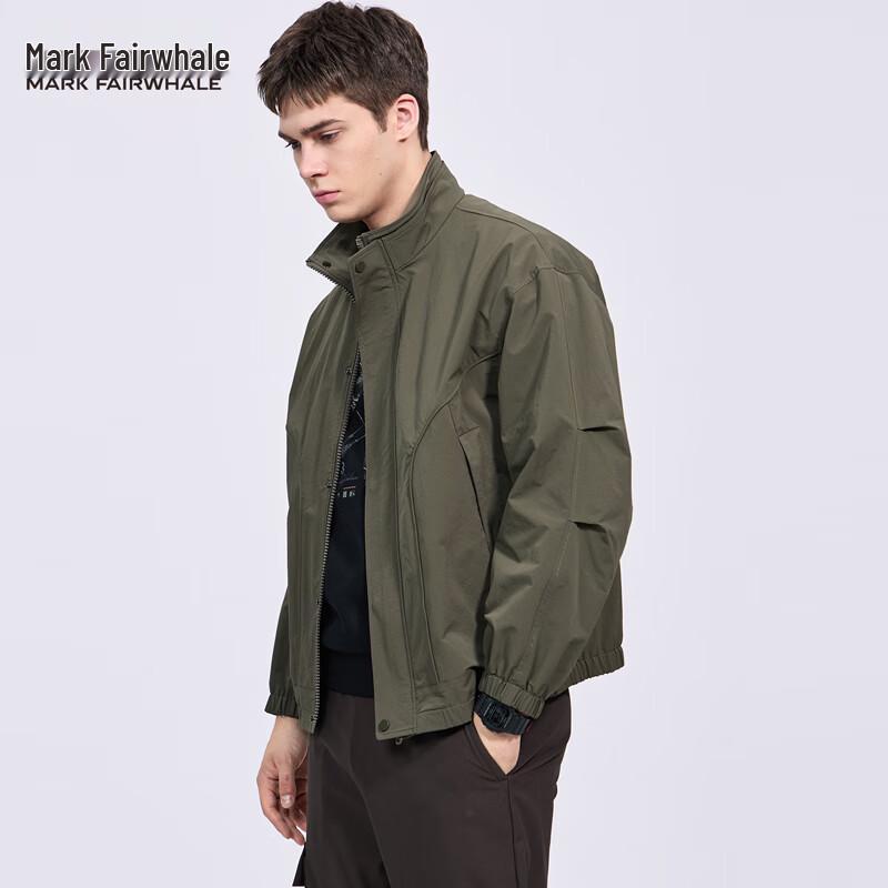 

Mark Fairwhale Men s Windproof Stand Collar Casual Jacket XL