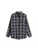 Women's Long Sleeve Plaid Cardigan - Retro Korean Style for Spring and Autumn