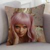 Singer Melanie Martinez Cute Cartoon Two-dimensional Pillowcase Bedroom Sofa Cushion Cover Nap Pillow Cover