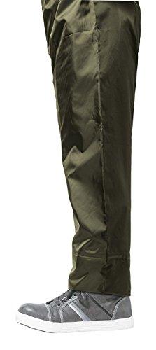 Men's Rain Suit (Water Resistance: 10,000mmH2O), Adjustable Hem, Adjustable Hood, Waterproof Tape, Mesh Lining, Size L, Olive, AS5100