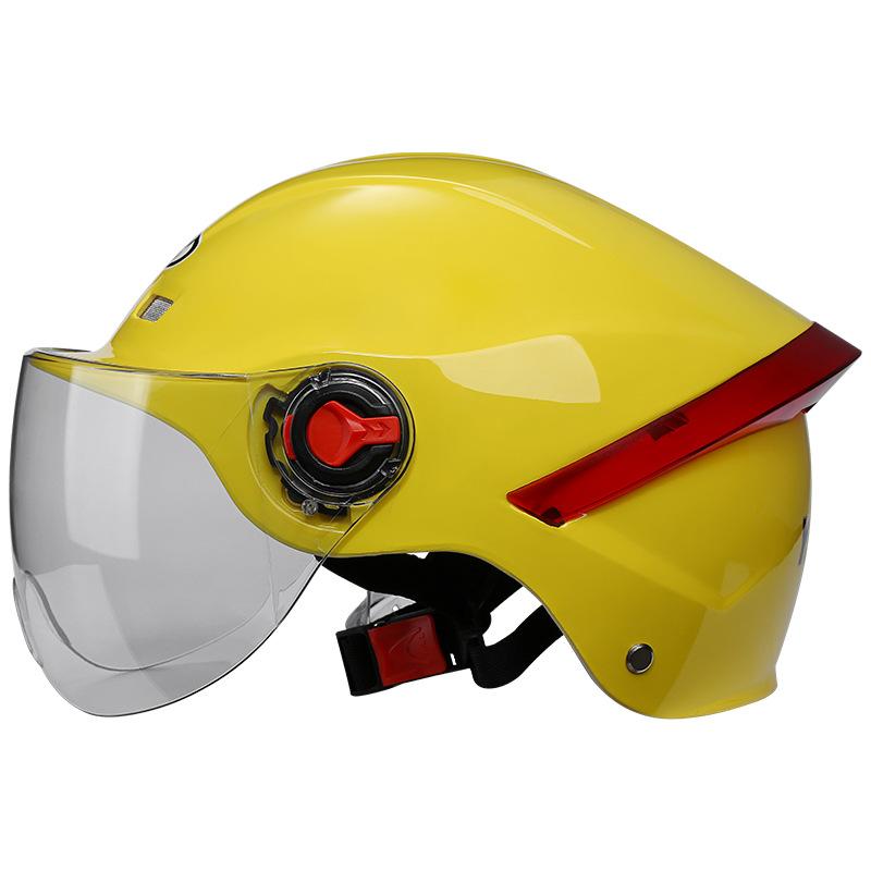 [Custom] Summer Half Helmet for Motorcycle/Electric Bike Unisex Safety with Sun-Protective Clear Visor 3C/DOT Certified