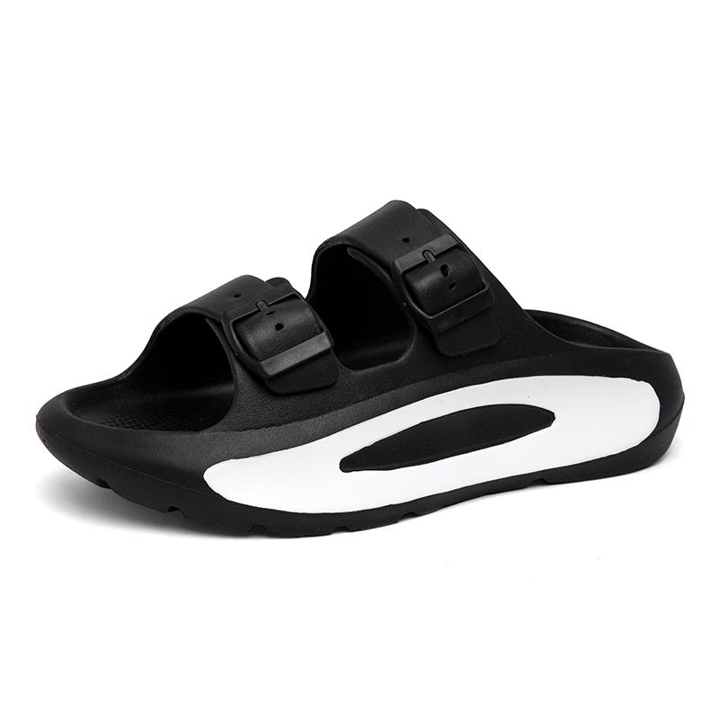 Herre- og dame nye sommer lette pustende sklisikre sandaler utendørs strandtøfler par familie baderom flip-flops