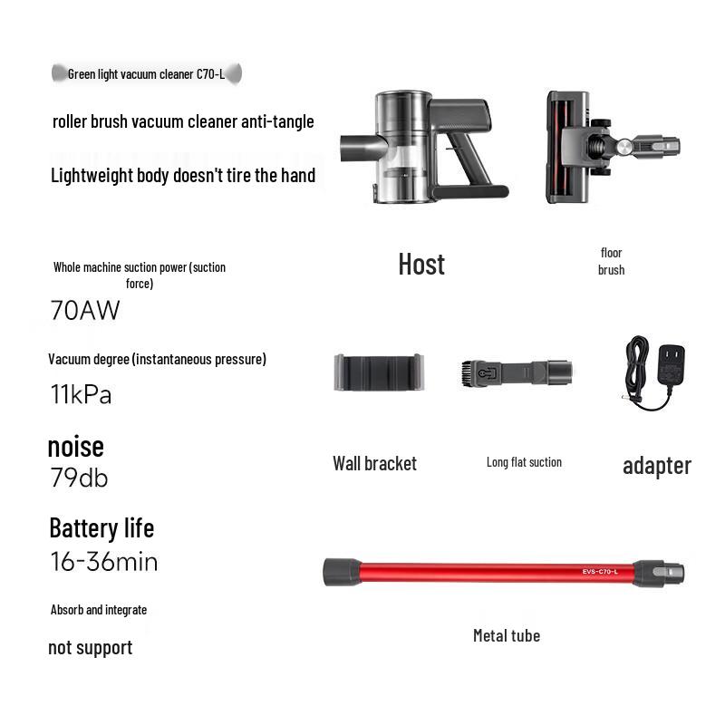 

Беспроводной ручной пылесос Supor с обнаружением пыли с помощью зеленого света