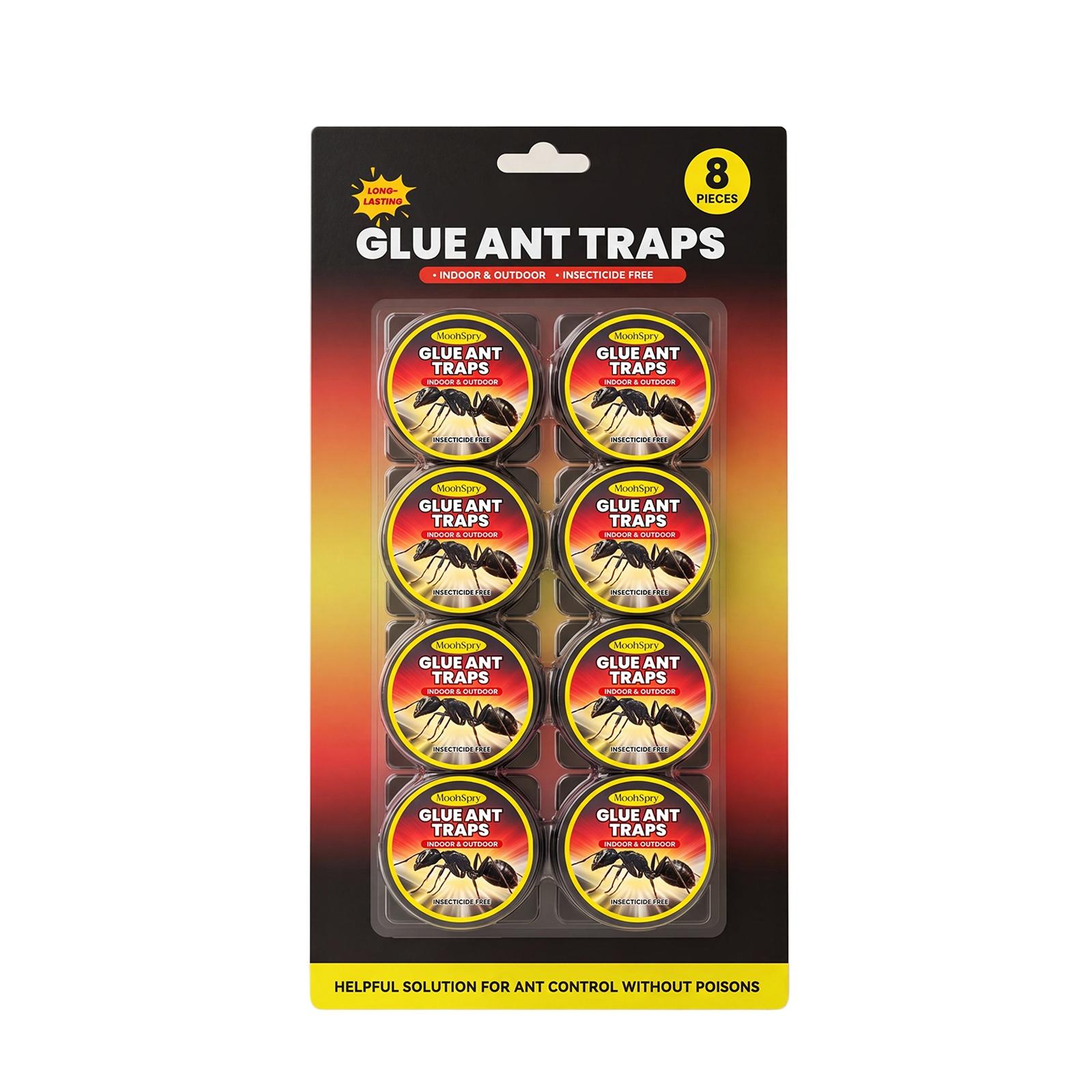 

Glue Ant Traps 8 Pack Indoor Outdoor Ant Control Sticky Ant Traps for Pest Management Non Toxic Insecticide Free Ant Bait Stations One Size чёрный