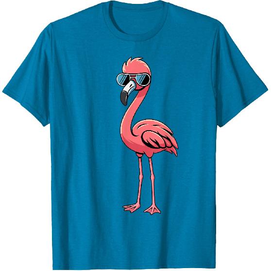 Cool Retro Flamingo in Sunglasses Funny Flamingo T-Shirt