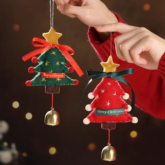 Christmas Ornament Small Boot Mitten Santa Snowman Gingerbread Man Xmas Tree Hanging Ornament Holiday Decorative Car Pendant for Wall Window Decor