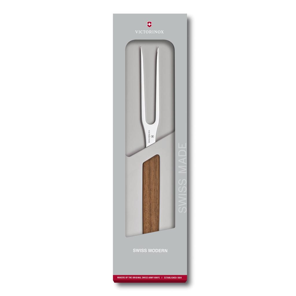 VICTORINOX Carving Fork 15cm Wood Swiss Modern for Meat Beef BBQ 6.9030.15G