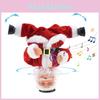 Cute Electric Santa Claus Sled Toy For Holiday Decor