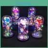 Fleur de Rose Artificielle Avec Lumière LED Cadeau Parfait pour Mariage Anniversaire