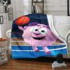 1Pc Cute Cartoon Character KikoRiki Blanket Soft Comfortable Polyester Blanket All Season Warm Throw Bedroom Office Outdoor Use Perfect Christmas Gift