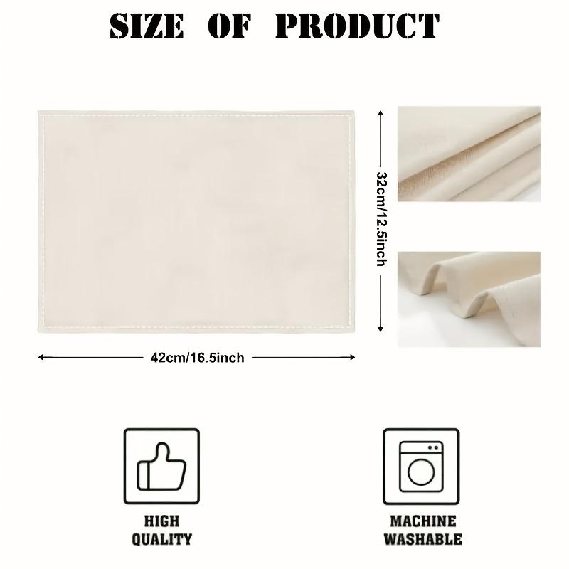 4pcs Elegant Golden Chinese Style Floral Placemats, 12.5X 16.5Inch- Polyester, Machine Washable, Suitable for Family Gatherings, Parties, Kitchen And