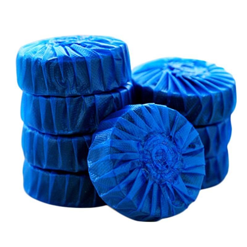 

1/5/10/20 шт Автоматический отбеливатель для бачка унитаза, средство для удаления пятен, синий, бытовой моющий очиститель 1PC синий