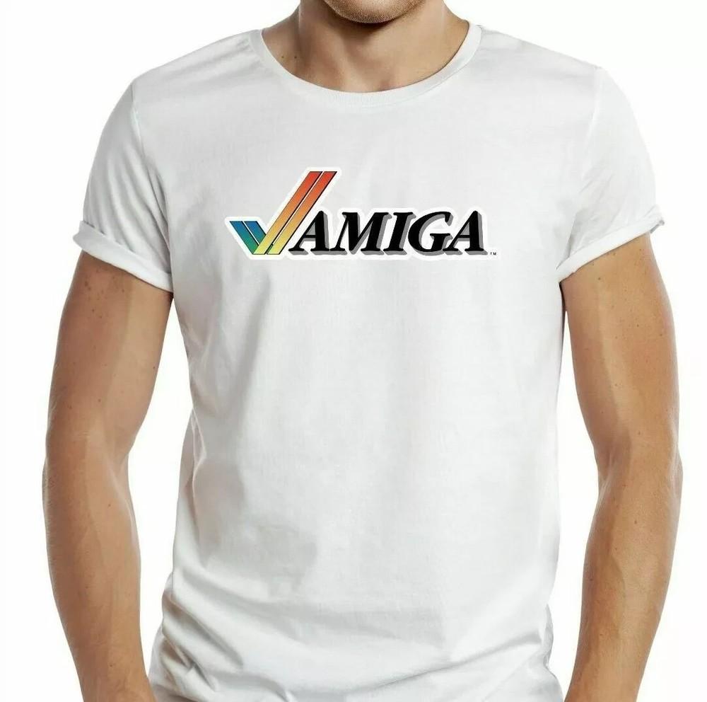 Commodore Amiga T-Shirt Retro Cool Gift Tee Game Geek 80s UK Unisex T-Shirt XL