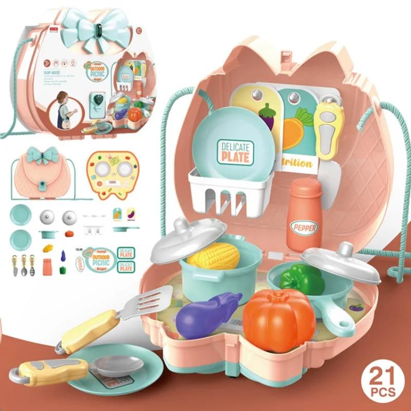 

Girls Makeup Set with Crossbody Bag Pretend Play Doctor Kits Travel Bag Play Food Toy Ice Cream Playset for Kids Toddlers Gifts