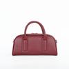 Women's Lightweight Genuine Leather Boston Pillow Bag - Luxury Retro Bowling Handbag & Casual Crossbody
