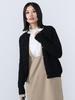 Knit Front Lace Knit Cardigan BLACK ONE SIZE [Beams Heart] L/S Women's