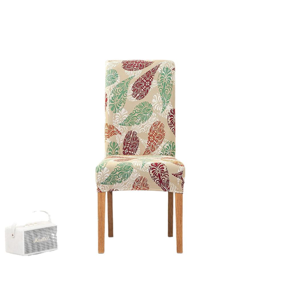 Neuer Druck Four Seasons Hotel Zuhause Elastischer Stuhlbezug Restaurant Einteiliges Stuhlkissen Modern Schlichter Stuhlbezug