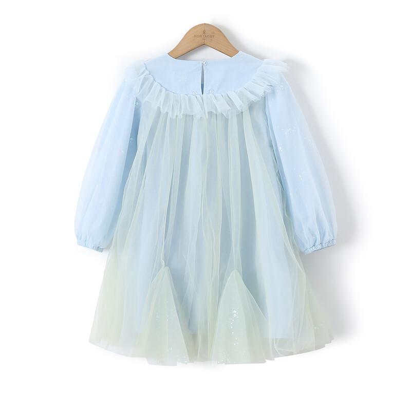 Girls' Sequin Petal Tulle Princess Dress