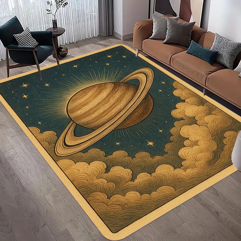 Weltraum Planeten Teppich Sternenhimmel Teppiche im Wohnzimmer Teppich Illusion Teppiche Heimdekoration Schlafzimmer Matte Kinder Teppich Läufer
