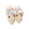 New Flower Flat Solid Non-Slip Sandals Summer Children's Shoes For Girls Casual Soft PVC Beach Sandal Quick-drying Outdoor Shoes