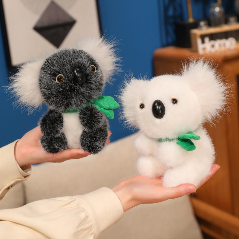 1 Stück 18/25/30cm Kawaii Plüsch Koalabär Plüschtiere Niedlicher Koala mit Blättern Plüschtier Puppe Realistisches Koala Spielzeug für Baby Mädchen Geschenk