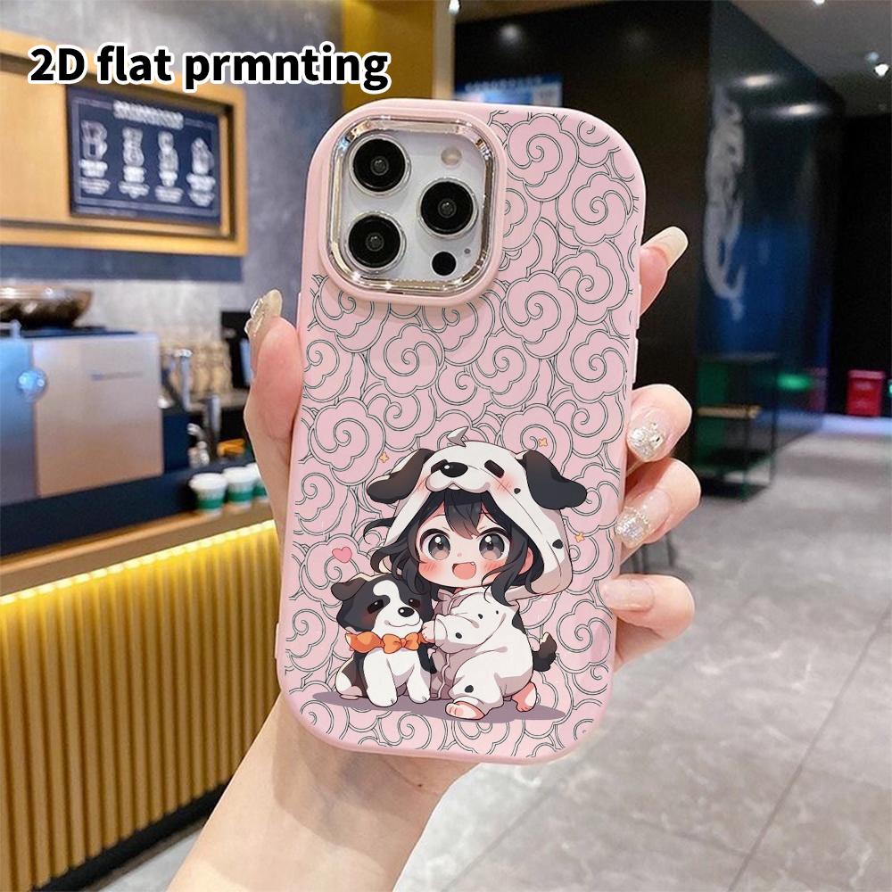 Phone Case: 2D Flat Design Suitable for iPhone 18 17 16 15 14 13 Pro Protective Case, Couple Style, Hoodie Girl, Christmas and Halloween Gifts