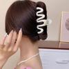 2023 Colorful Jelly Wave Hair Claw Hairpin Women Girls Fashion Design Korean Sweet Simple Irregular Hair Clip Headwear Wholesale