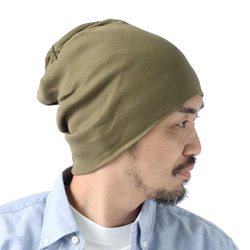 Oversized Knit Lightweight and Extra Made in Summer Knit Ribbed Cotton Watch Winter 27cm x [regnuu] Men's Hat, Large, Japan, Hat, Women's Cap, Spring,