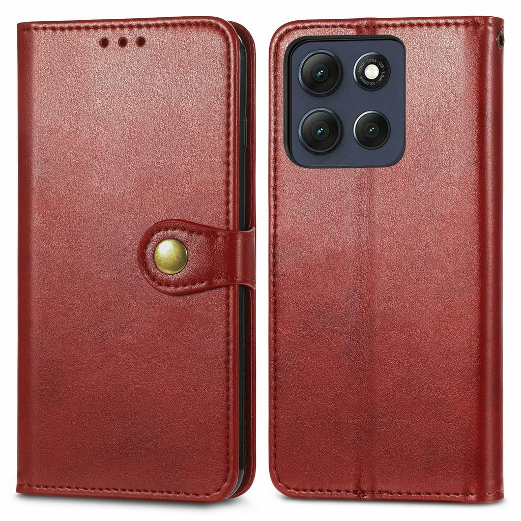 For Motorola Moto G86 Power 5G Case Wallet Stand Leather Phone Cover with Wrist Strap