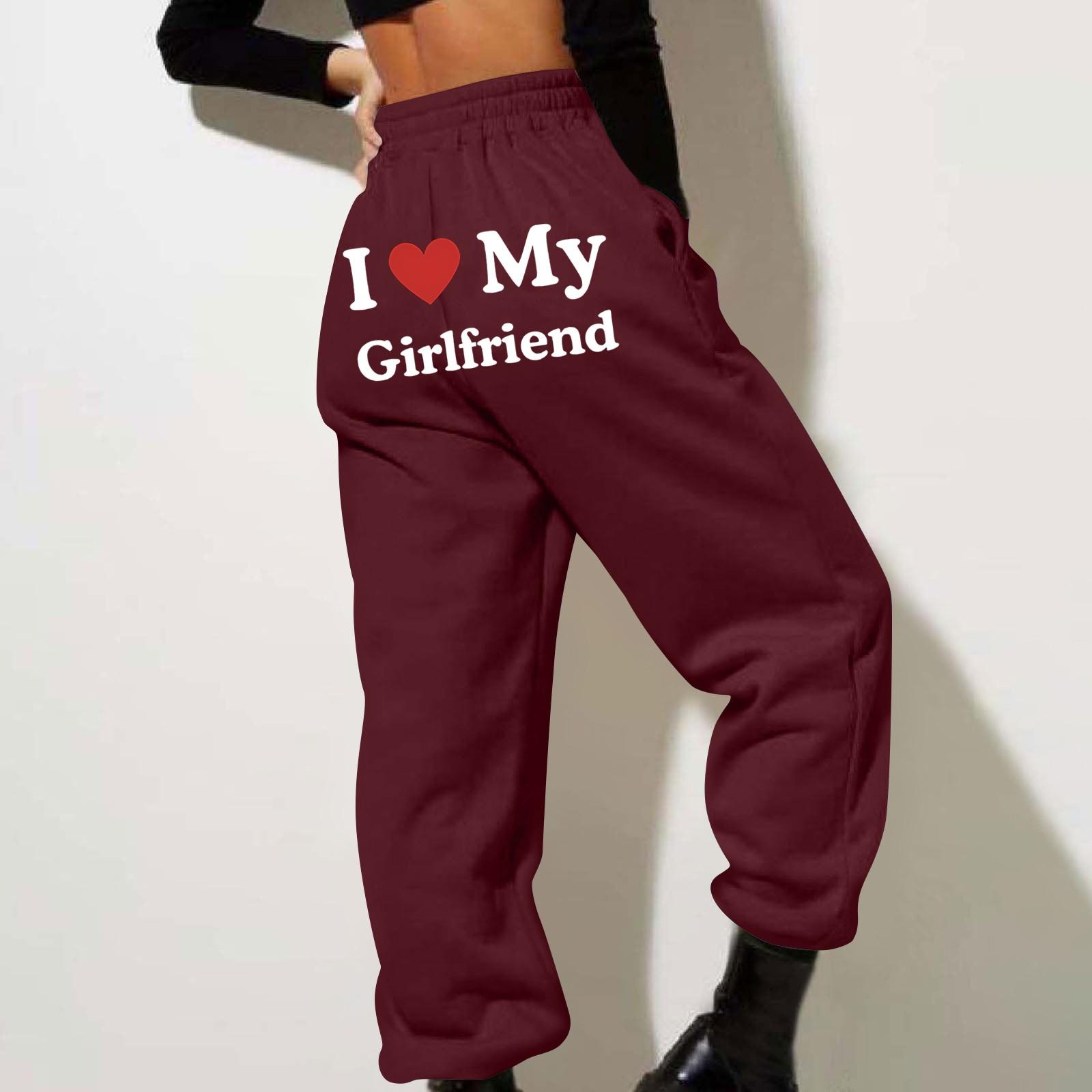 

Весенние и однотонные принтованные модные женские повседневные брюки с карманами и шнурком XL винный