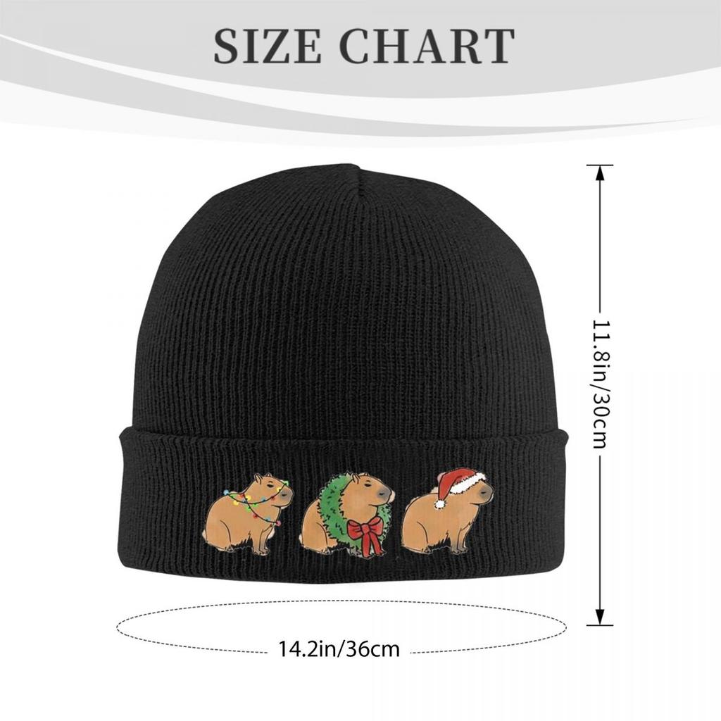 Capybara Halloween Warm Knitted Cap Winter Knit Bonnet Hat Skullies Beanies Hip Hop Caps for Unisex