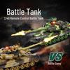 Large RC Parent-Child Tank Battle Toy: Rechargeable, Tracked Off-Road 2.4G Cannon Vehicle