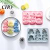 Molde de Cozinha Reutilizável Abóbora Silicone Assar Bolos 3D Moldes Tema Halloween Forma Flexível para Cupcake Chocolate Quente Sabão Vela Fabricação Forma Utensílios de Cozinha