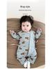 Pure Cotton Long Sleeve Baby Romper with Double Layer Belly Protection - Spring/Autumn Butterfly Harem Suit for Newborns