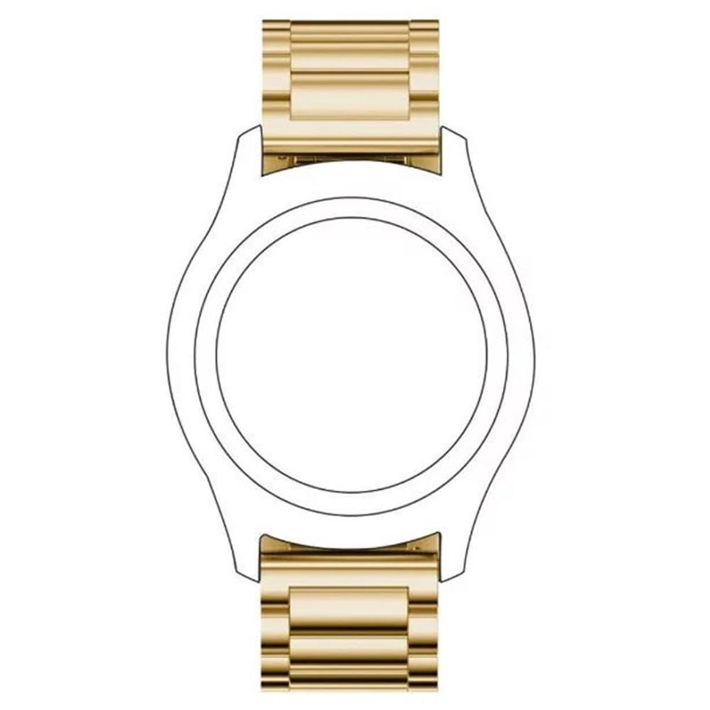 23mm Watch Band for Fitbit Blaze/Casio PRO TREK PRW-6900/6800/3400 Metal Wrist Strap 3-Bead Design