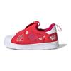 adidas Originals Superstar 360 Round Toe Slip-On Non-Slip Low-Top Walker Shoes Baby Shoes Red Q46309