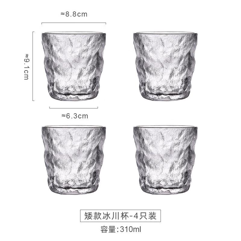 

ZISIZ Glacier Pattern Glassware Set