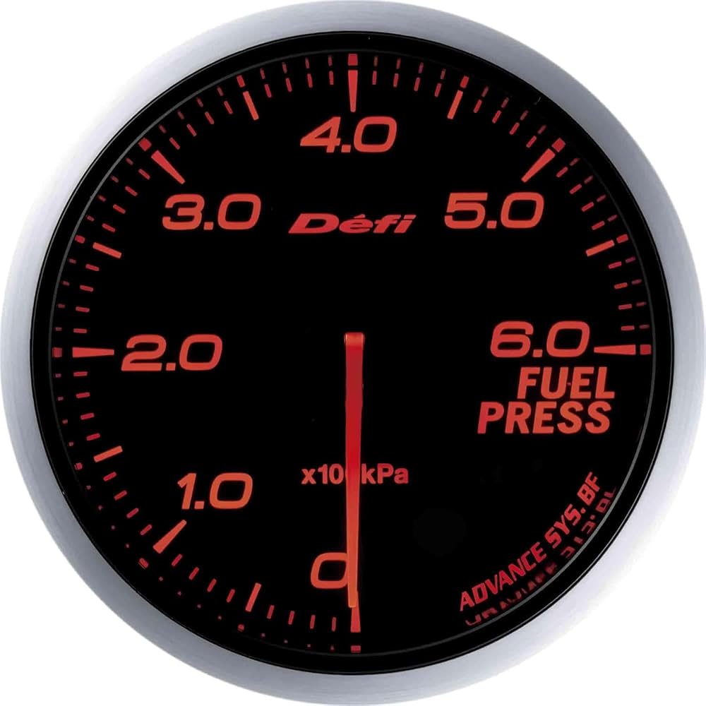 Nippon Seiki Defi (Defi-Link ADVANCE BF) Fuel Pressure Gauge (Amber Red) DF10302