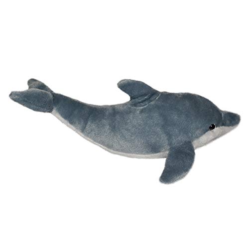 Wild Republic Dolphin Plush Toy, Sea Creature, Soft and Fluffy, Cuddlekins Mini, W21 x D36 x H16cm (Product Code: 22449)