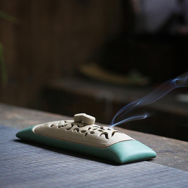 

Creative Ceramic Thread Incense Burner For Indoor Zen Meditation Tea Ceremony Home Decor Aromatherapy Gift Idea