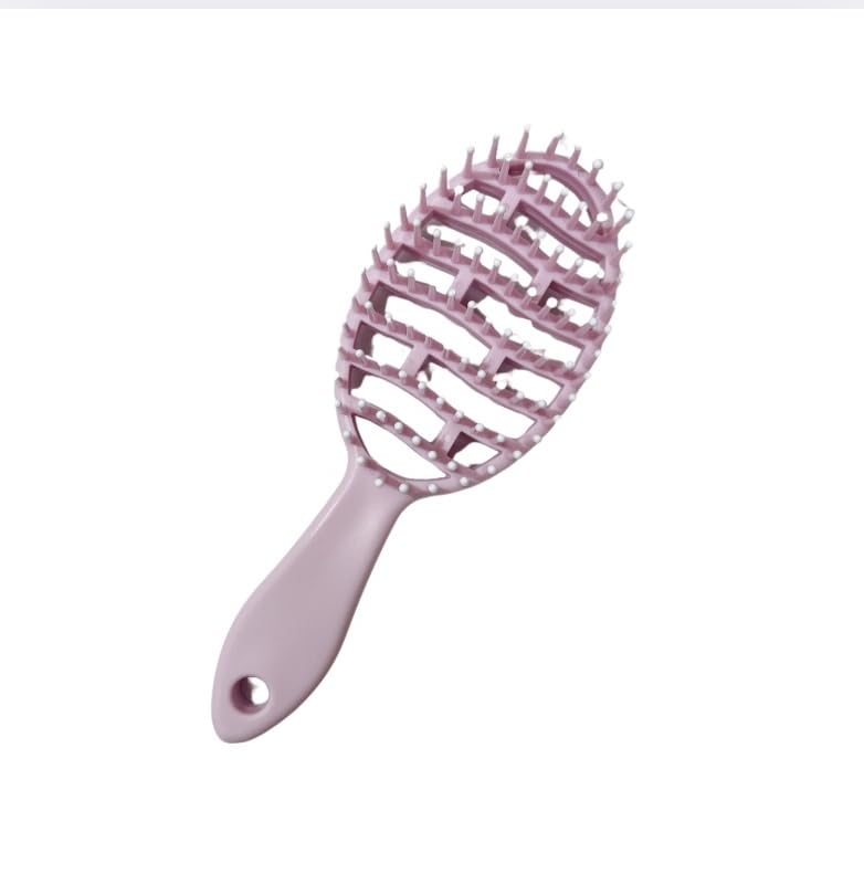 hair drying hair Quick-drying brush, brush, blow-drying brush, brush, pink.
