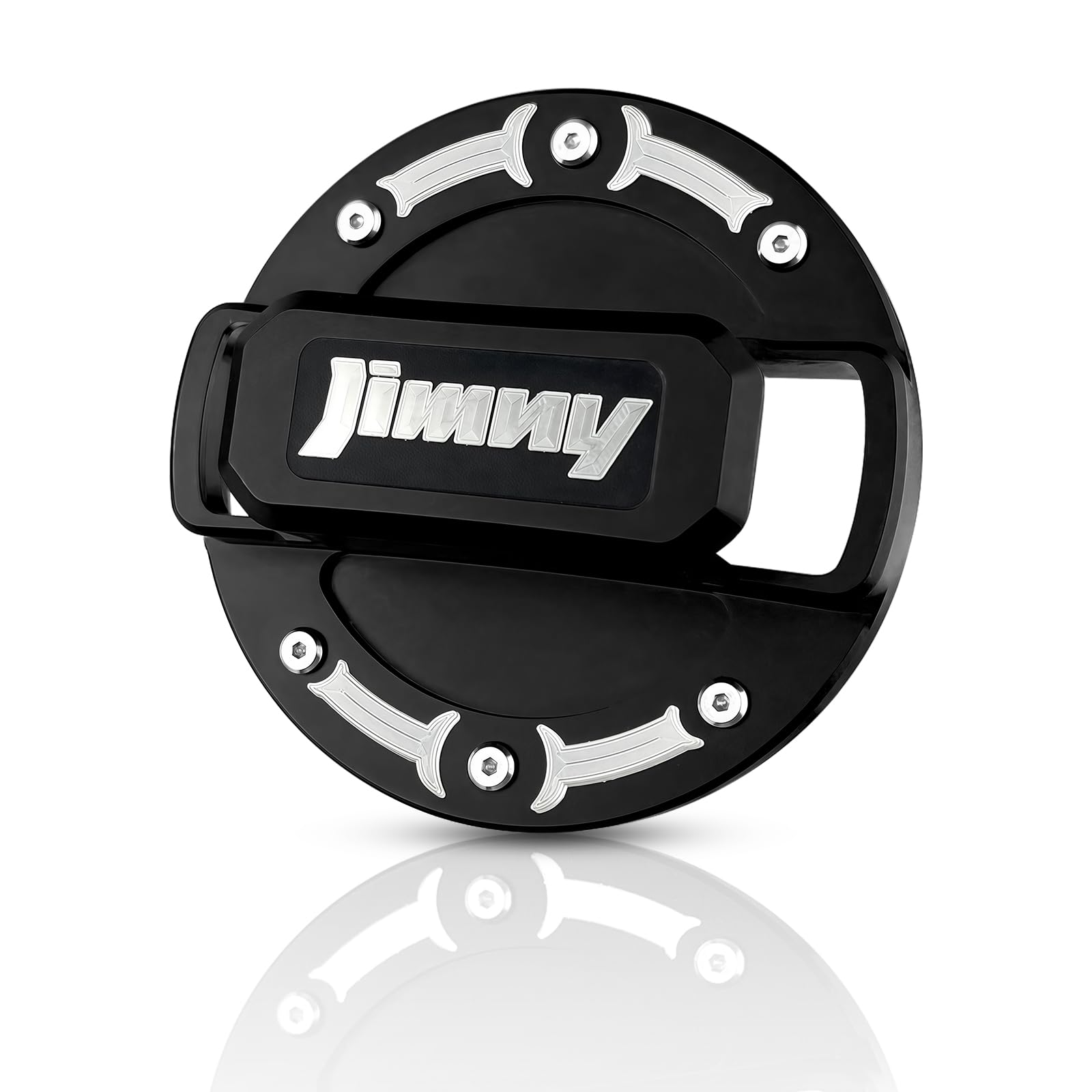 Накладка на крышку бензобака для Suzuki 6061 Ажурная Крышка Бензобака Jimny Эксклюзивная Внешняя Кастомная Анодированная Подходит к Оригинальной Крышке BIRUWAJIMNY Алюминиевая, Дизайн,