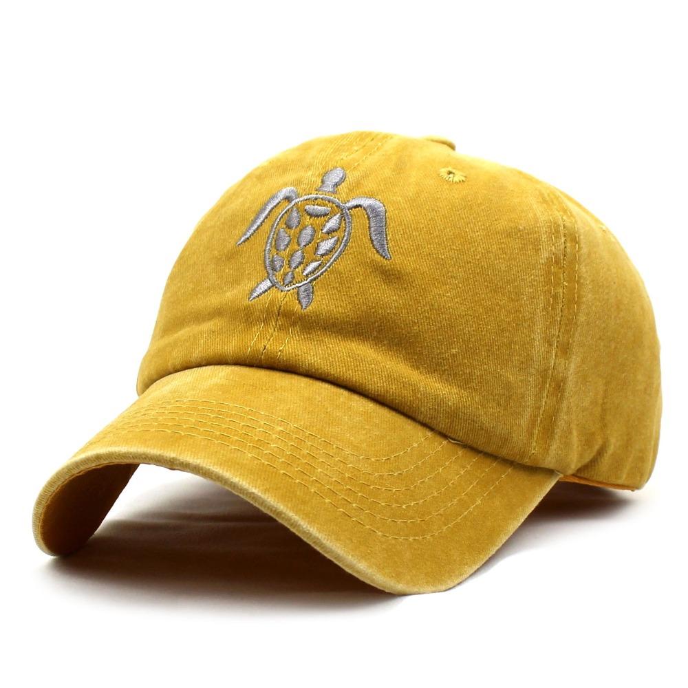 Baumwoll-Schildkröten-Stickerei Baseballkappe Schildkröten-Stickerei Schirmmütze Für den Außenbereich